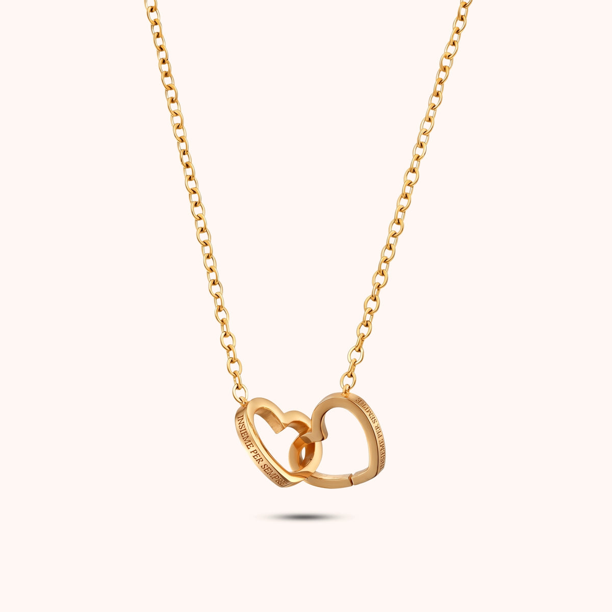 Collana cuori intrecciati