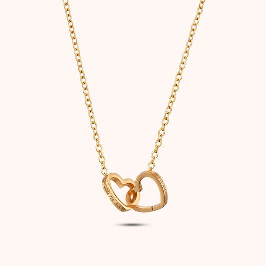Collana cuori intrecciati