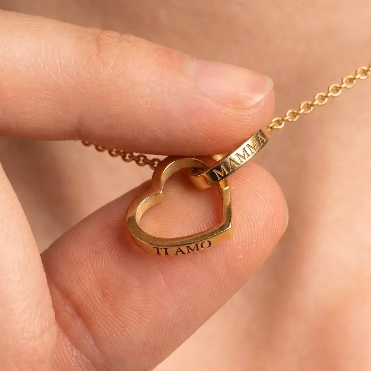 Collana cuori intrecciati