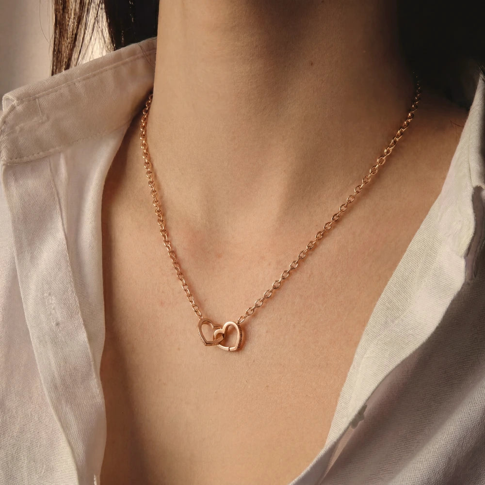 Collana cuori intrecciati