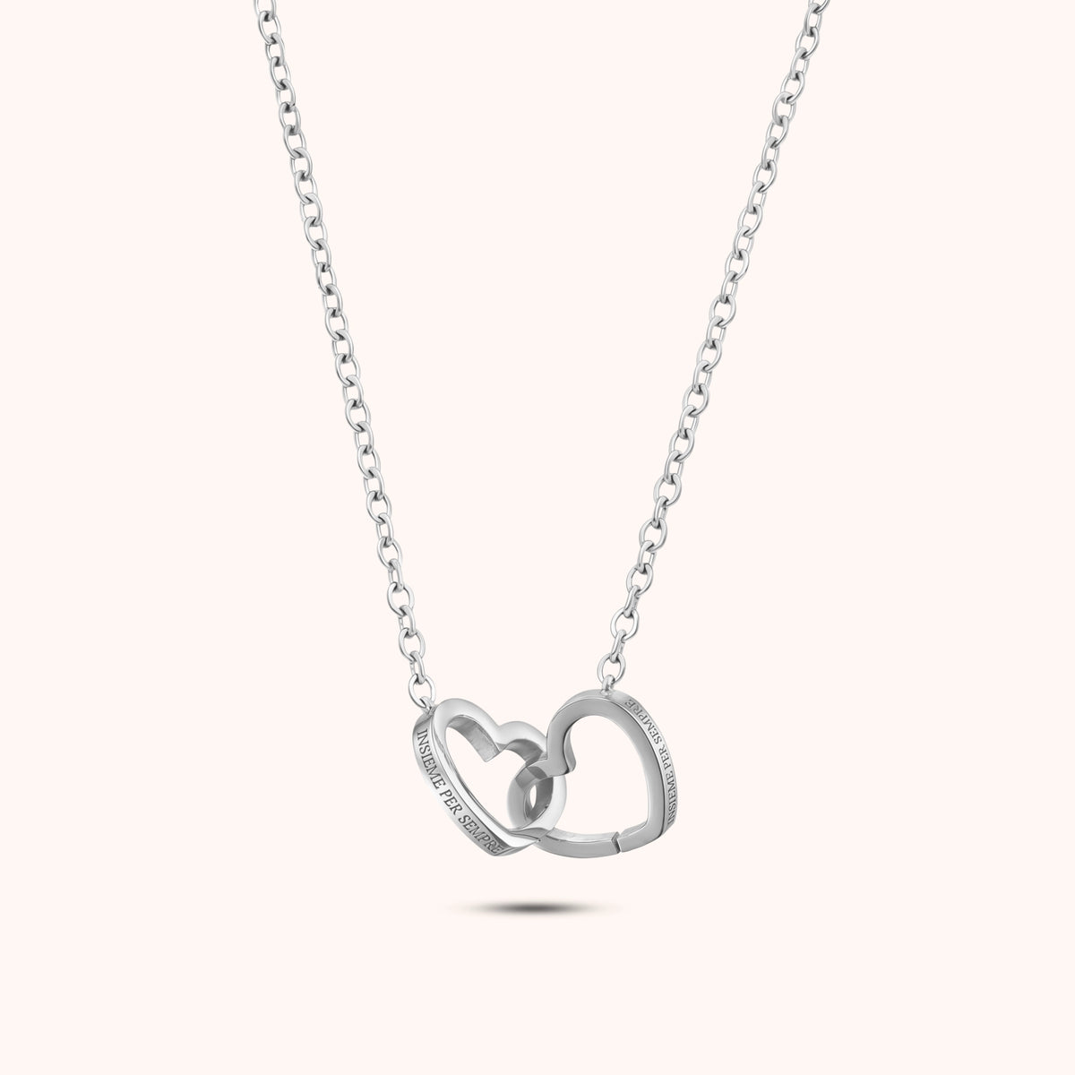 Collana cuori intrecciati